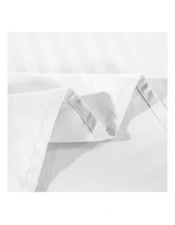 Kensington 1200 Thread Count 100% Egyptian Cotton Sheet Set Stripe Hotel Grade White -Home Bedding Shop 858078910 3 720x928
