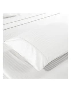 Kensington 1200 Thread Count 100% Egyptian Cotton Sheet Set Stripe Hotel Grade White -Home Bedding Shop 858078910 4 720x928