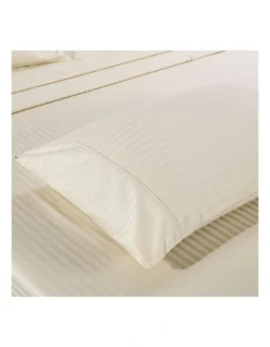 Kensington 1200 Thread Count 100% Egyptian Cotton Sheet Set Stripe Hotel Grade Queen Sand -Home Bedding Shop 858079360 3 720x928