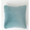 Heritage Amelie Fur Cushion In Duck Egg