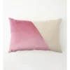 Splice Velvet Breakfast Cushion In Pink Clay -Home Bedding Shop 870429070 1 720x928