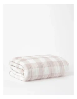 Heritage Check Heated Throw