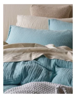 Alawa Cotton Gauze Quilt Cover Set Blue -Home Bedding Shop 871757560 871758190 3 720x928