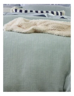 Heritage Adaline Waffle Quilt Cover Set Light Blue -Home Bedding Shop 872975350 3 720x928