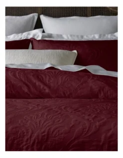 Heritage Frederika Quilt Cover Set Wine -Home Bedding Shop 882418240 882417520 3 720x928