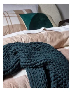 Otis Corduroy Check Quilt Cover Set Raffia -Home Bedding Shop 882584830 2 720x928