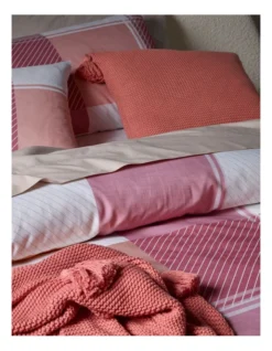 Curtis Check Quilt Cover Pink 7 Curtis Check Quilt Cover Pink -Home Bedding Shop 882695890 3 720x928