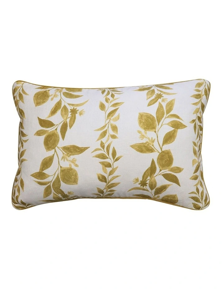 Amari Linen Cushion Amber/Off White 3 Amari Linen Cushion Amber/Off White