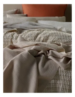 Waffle Quilt Cover In Cream -Home Bedding Shop 885406150 2 720x928