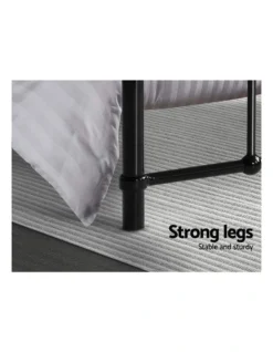 Leo Metal Bed Frame Queen Size Black -Home Bedding Shop 888189130 7 720x928
