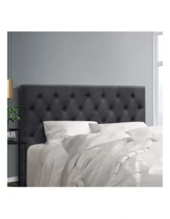 Cappi Fabric Bed Head Queen Size Charcoal -Home Bedding Shop 888618700 3 720x928