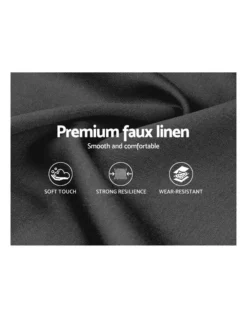 Cappi Fabric Bed Head Queen Size Charcoal -Home Bedding Shop 888618700 6 720x928