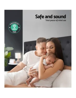 Cappi Fabric Bed Head Queen Size Charcoal -Home Bedding Shop 888618700 7 720x928