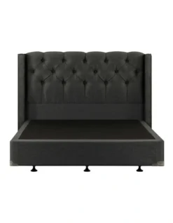 Luxor Tufted & Wing Headboard 120 Obsidian -Home Bedding Shop 893596780 3 720x928
