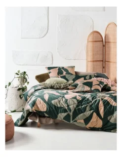 Linen House June Quilt Cover Set Forest