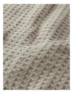 Cotton Waffle Blanket In Dust 5 Cotton Waffle Blanket In Dust -Home Bedding Shop 896563900 2 720x928