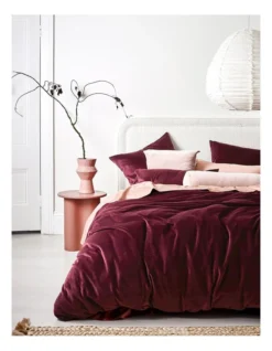 Luxury Velvet Bedlinen Range Merlot