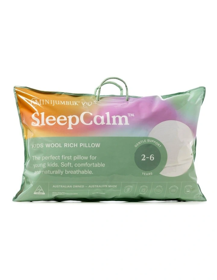 SleepCalm Kids Wool Rich Pillow 2-6 White 3 SleepCalm Kids Wool Rich Pillow 2-6 White