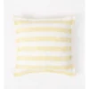 Gower Striped Cotton Cushion 50x50cm In Golden Haze