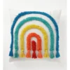 Tufted Rainbow Cushion In Multi: 45x45 Cm -Home Bedding Shop 913970260 1 1 720x928