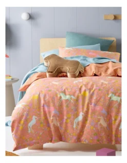 Ponies In The Meadow Quilt Cover Set In Assorted