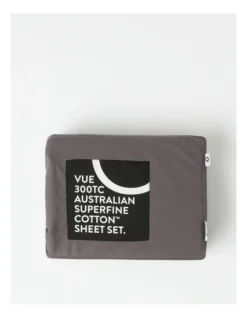 300TC Australian Superfine Cotton Sheet Set In Charcoal -Home Bedding Shop 917446330 917442280 3 720x928