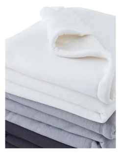 Calvin Klein Sherpa Rib Sweatshirt Throw In White Grey -Home Bedding Shop 919027810 919026550 4 720x928