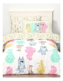 Bluey Quilt Cover Set In Multi
