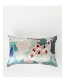 AMCS X Art Series Coral Bay Silk Fronted Pillowcase Pack In Blues