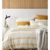 Lagoon Cotton Gauze Stripe Quilt Cover Set In Yellow -Home Bedding Shop 923076280 923074840 1 720x928