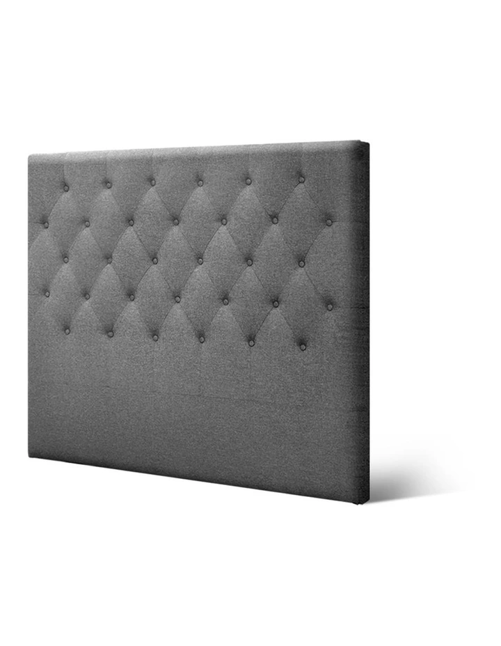 Cappi Fabric Headboard King Single In Grey 6 Cappi Fabric Headboard King Single In Grey - Image 4