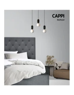 Cappi Fabric Headboard King Single In Grey 13 Cappi Fabric Headboard King Single In Grey -Home Bedding Shop 925145920 5 720x928