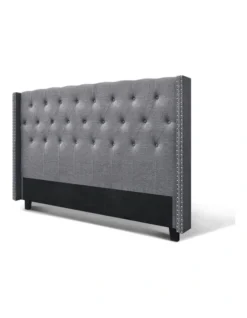 Luca Fabric Headboard King In Grey -Home Bedding Shop 925146100 4 720x928