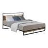 Dane Metal Bed Frame Queen In Black -Home Bedding Shop 925233130 1 720x928