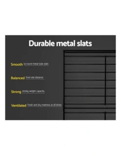 Dane Metal Bed Frame Queen In Black -Home Bedding Shop 925233130 7 720x928