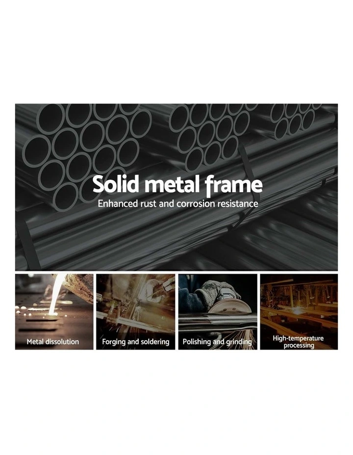 Dane Metal Bed Frame Single Size In Black 8 Dane Metal Bed Frame Single Size In Black - Image 6