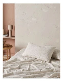 Linen House Zetta Sheet Set In Moonbeam -Home Bedding Shop 927993430 2 720x928