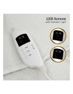 Heated Electric Blanket Single In White -Home Bedding Shop 928268110 5 720x928