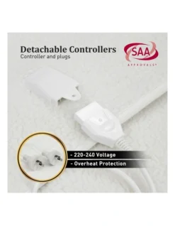 Heated Electric Blanket Single In White -Home Bedding Shop 928268110 6 720x928