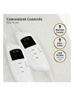 Heated Electric Blanket Double In White 10 Heated Electric Blanket Double In White -Home Bedding Shop 928268200 4 720x928