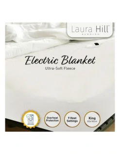 Electric Blanket Heated Fitted King In White -Home Bedding Shop 928268380 3 720x928