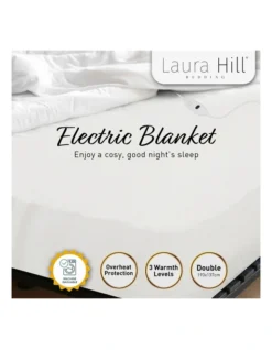 Heated Electric Fitted Blanket Double In White -Home Bedding Shop 928268470 3 720x928