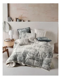 Linen House Acapulco Quilt Cover Set In Storm