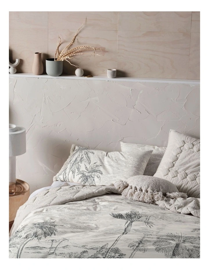 Linen House Acapulco Quilt Cover Set In Storm 4 Linen House Acapulco Quilt Cover Set In Storm - Image 2