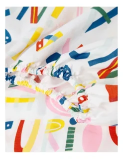 Positive Words Cot Fitted Sheet 2 Pack In Multi -Home Bedding Shop 935601400 3 720x928