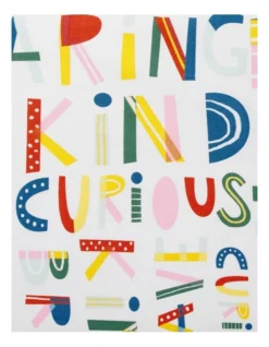 Positive Words Cot Fitted Sheet 2 Pack In Multi -Home Bedding Shop 935601400 4 720x928