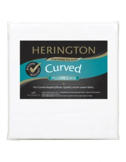 Curved Pillow Case In White