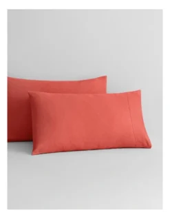 Abbotson Flat Sheet In Washed Red 7 Abbotson Flat Sheet In Washed Red -Home Bedding Shop 949489750 3 720x928