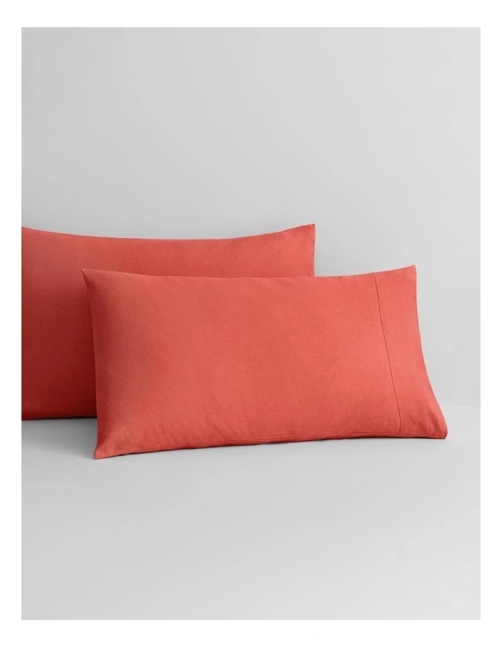 Abbotson Flat Sheet In Washed Red 5 Abbotson Flat Sheet In Washed Red - Image 3
