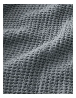 Henney Blanket In Smokey Blue -Home Bedding Shop 949495870 2 720x928